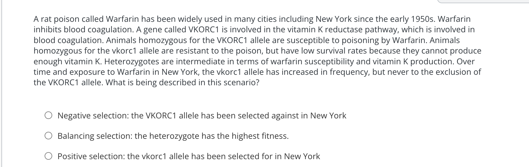 Solved A rat poison called Warfarin has been widely used in | Chegg.com