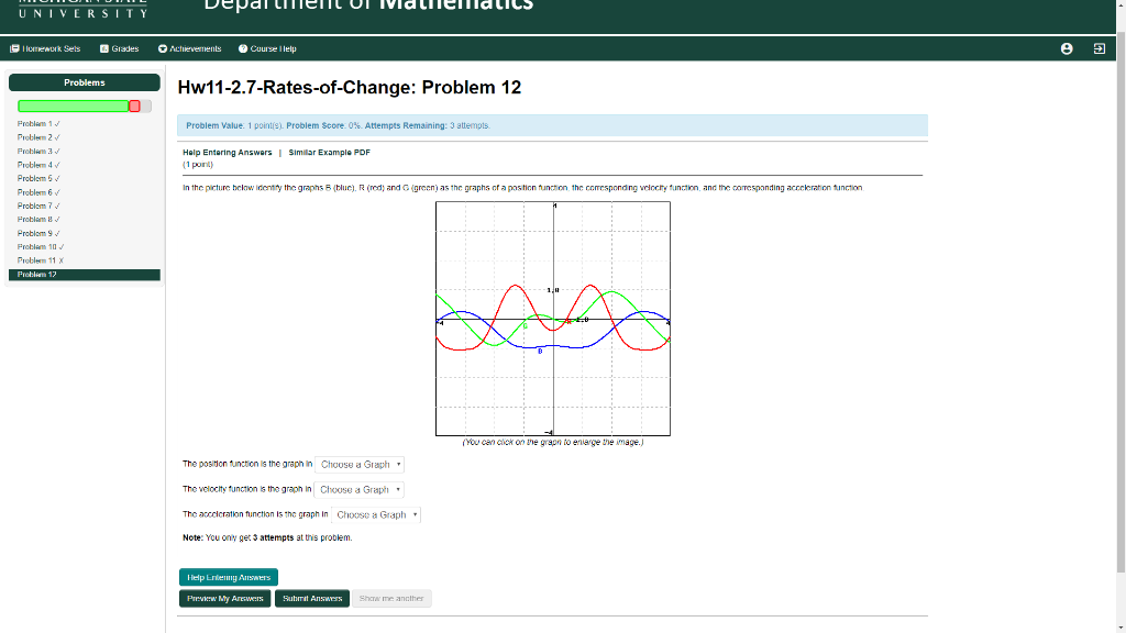 Solved Here's a zoomed in version of the graph, as well as | Chegg.com