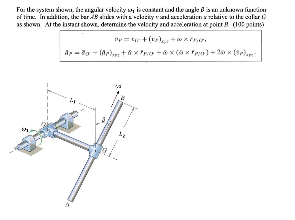 Solved For The System Shown The Angular Velocity W1 Is Chegg Com
