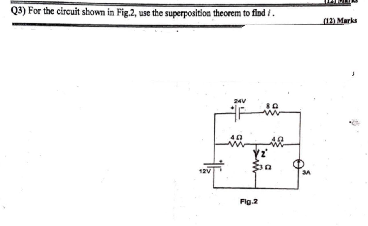 Solved 3 For The Circuit Shown In Fig 2 Use The Chegg Com   PhpCTAEnp