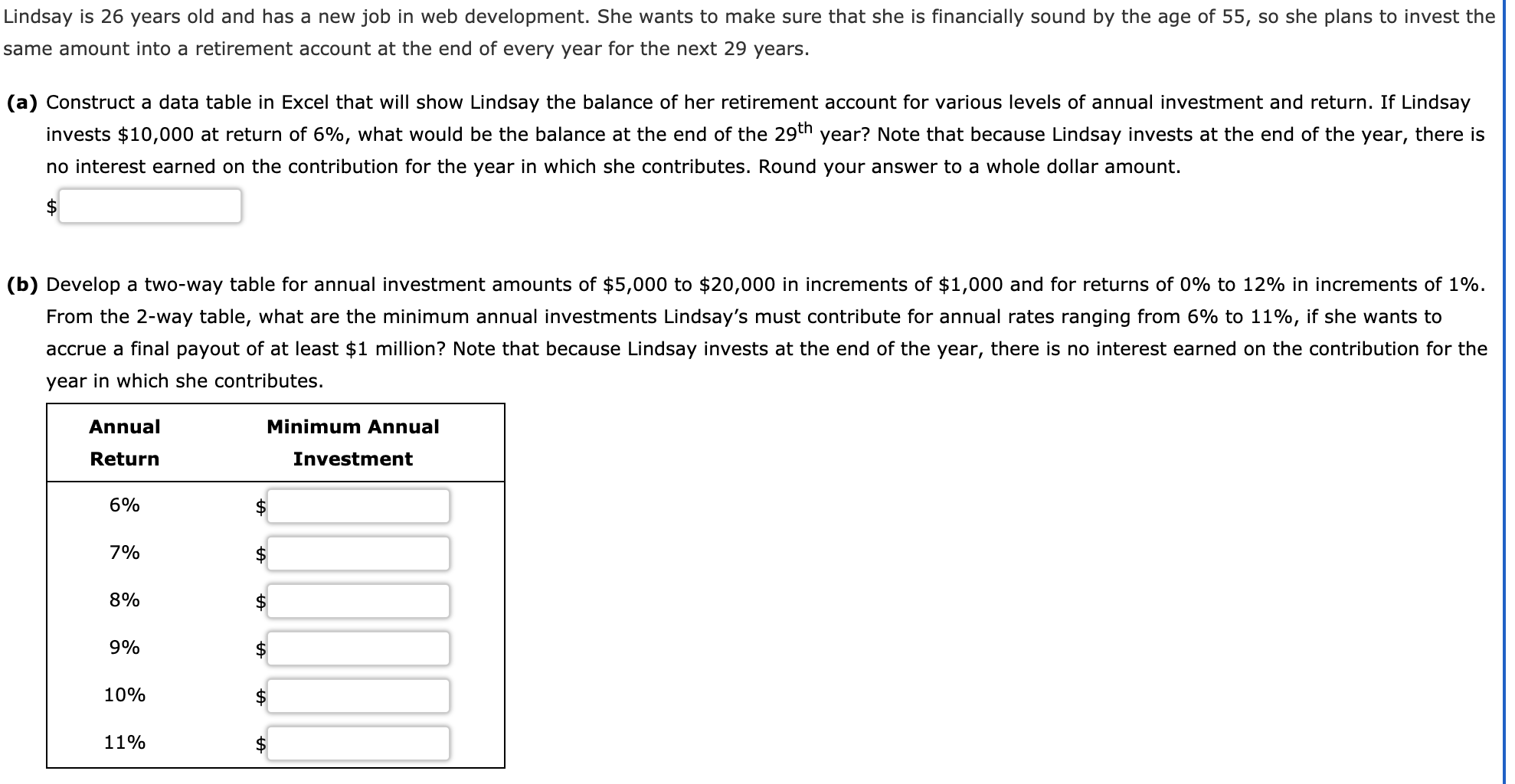 lindsay is calculating