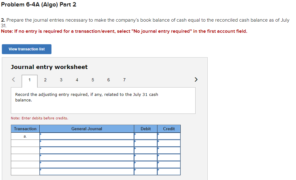 Solved Journal entry worksheet Record the adjusting entry | Chegg.com
