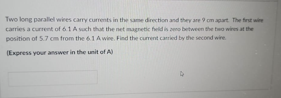 Solved Two long parallel wires carry currents in the same | Chegg.com