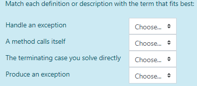 Solved Match each definition or description with the term | Chegg.com