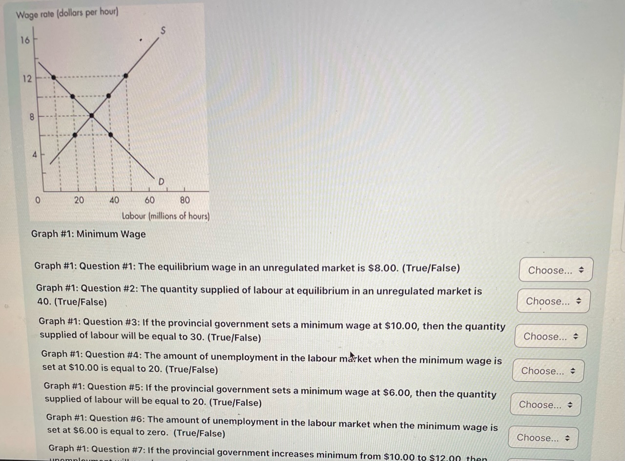 Solved Graph \#1: Minimum Wage Graph \#1: Question \#1: The | Chegg.com