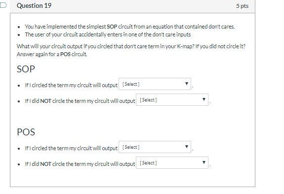 Solved Question 19 5 pts . You have implemented the simplest | Chegg.com
