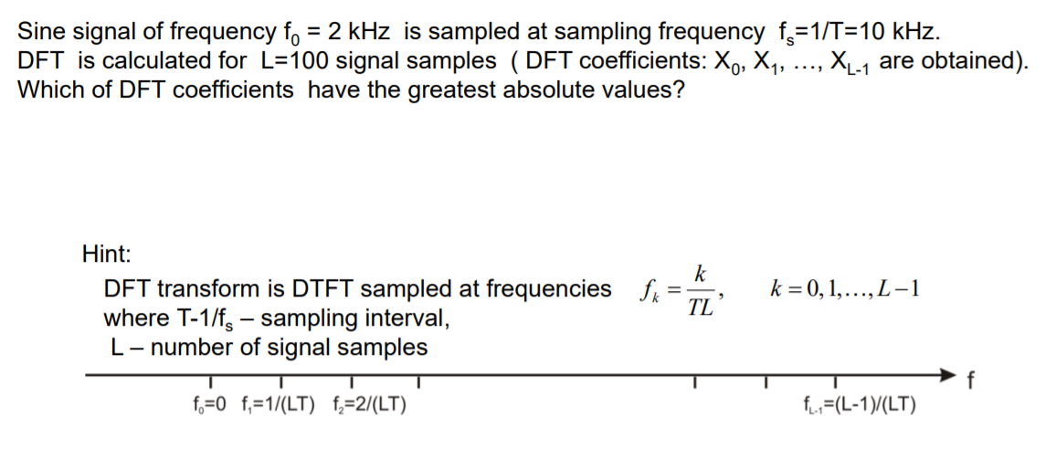 Solved Sine signal of frequency fo = 2 kHz is sampled at | Chegg.com