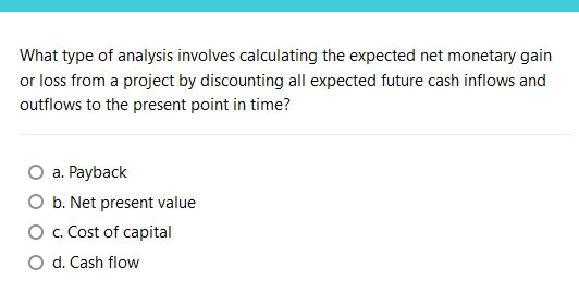 Solved What is the first step in the planning process? a. | Chegg.com
