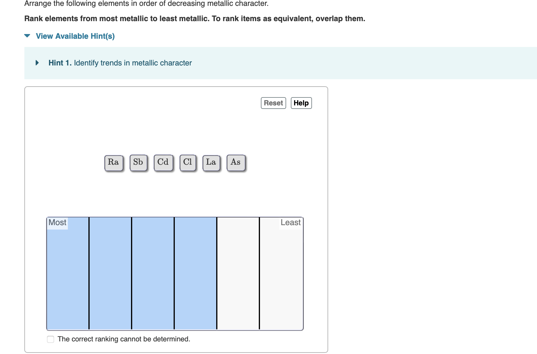 Solved Arrange the following elements in order of decreasing | Chegg.com