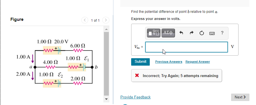 Solved Find The Potential Difference Of Point B Relative To | Chegg.com