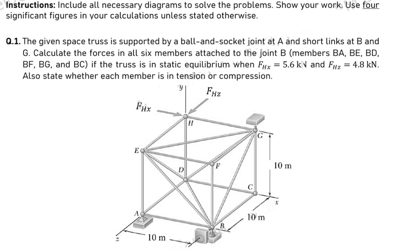 Solved Instructions: Include All Necessary Diagrams To Solve | Chegg.com