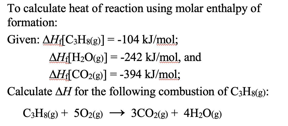 Solved = To calculate heat of reaction using molar enthalpy | Chegg.com