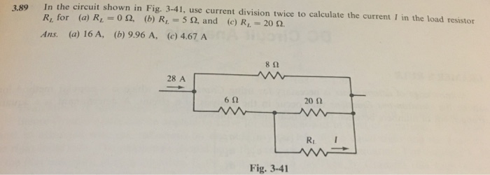 Solved In the circuit shown in Fig. 3-41, use current | Chegg.com