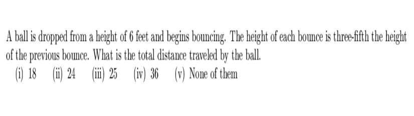 A ball is dropped from a height of 6 feet and begins | Chegg.com