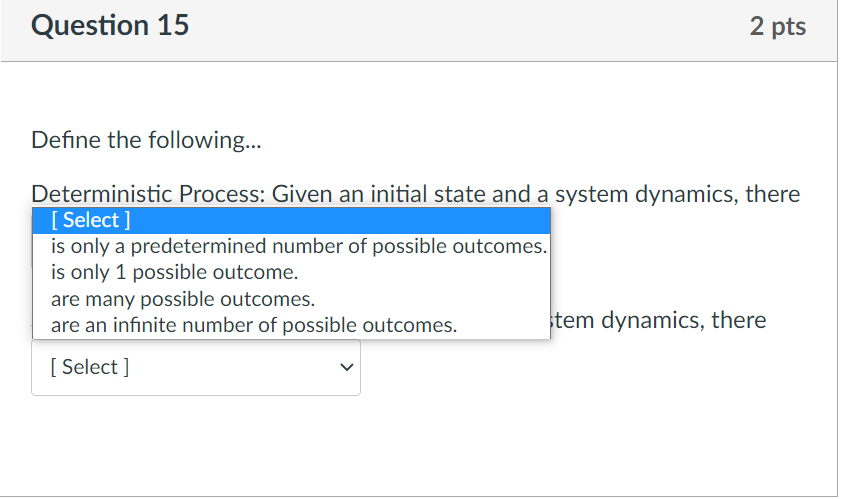 Solved Question 15 2 pts Define the following... | Chegg.com