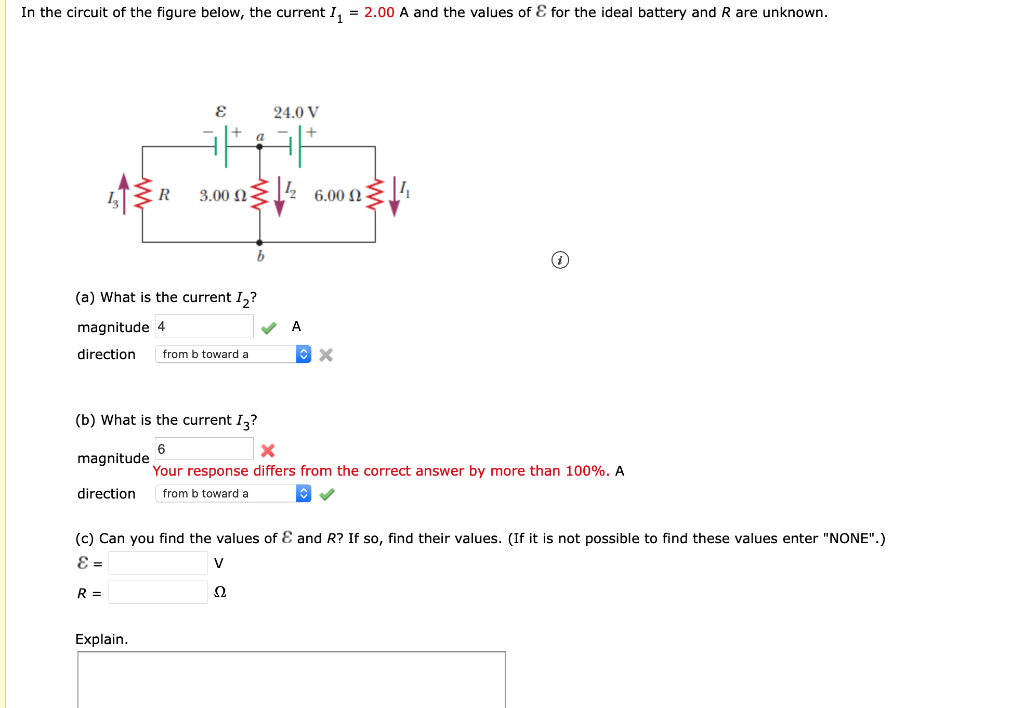 Solved In The Circuit Of The Figure Below, The Current 1, = | Chegg.com