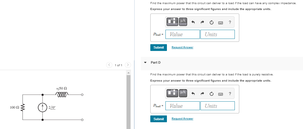Solved Find the maximum power that this circuit can deliver | Chegg.com