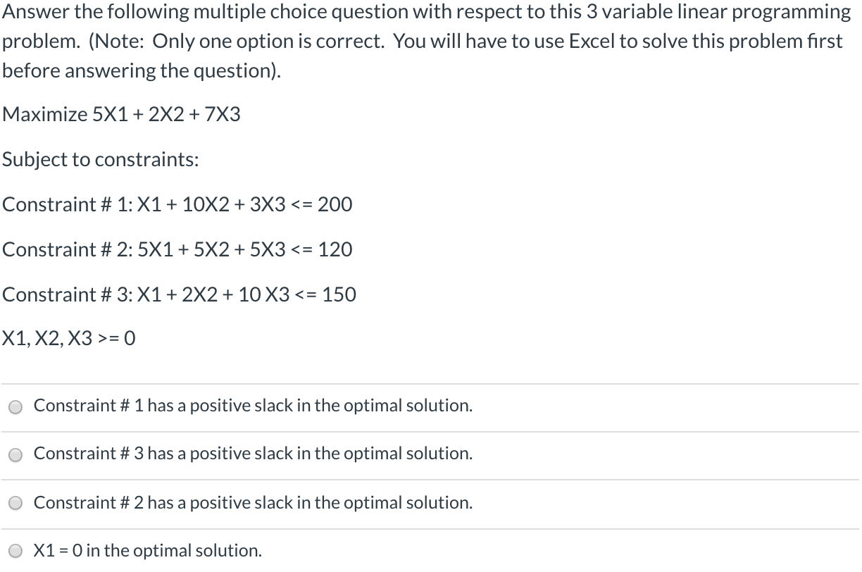 Solved Answer the following multiple choice question with | Chegg.com
