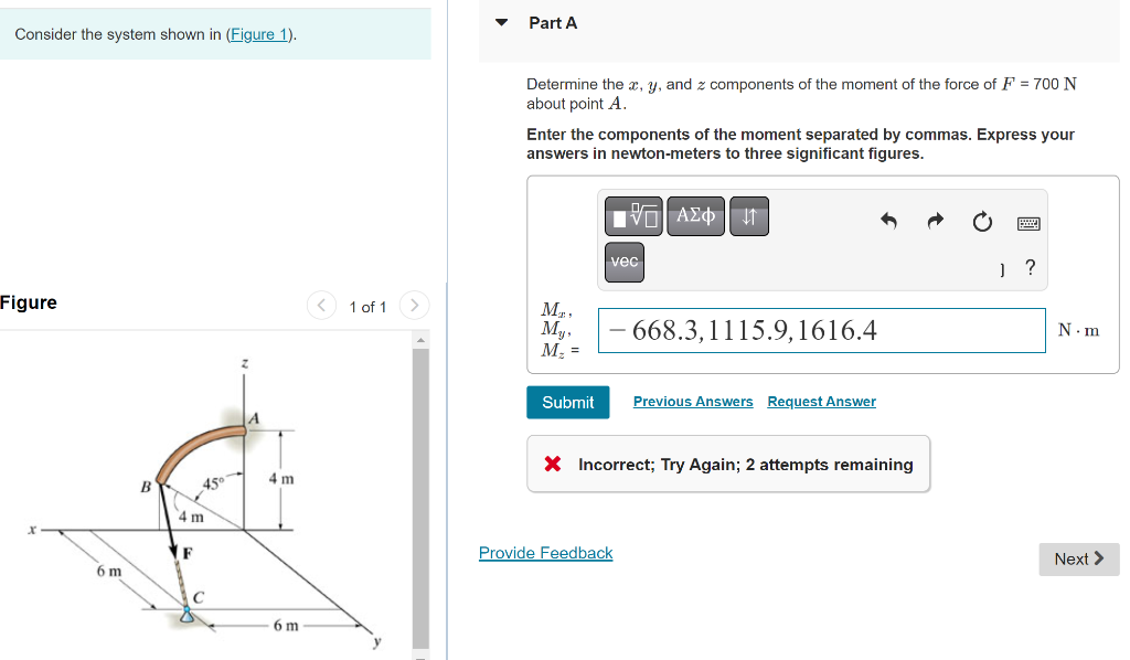 Solved Consider the system shown in about point A. Part A | Chegg.com