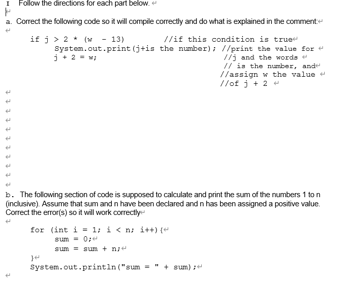 Solved A. Correct The Following Code So It Will Compile | Chegg.com