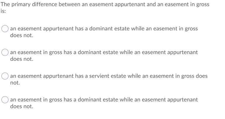 The Primary Difference Between An Easement 8180