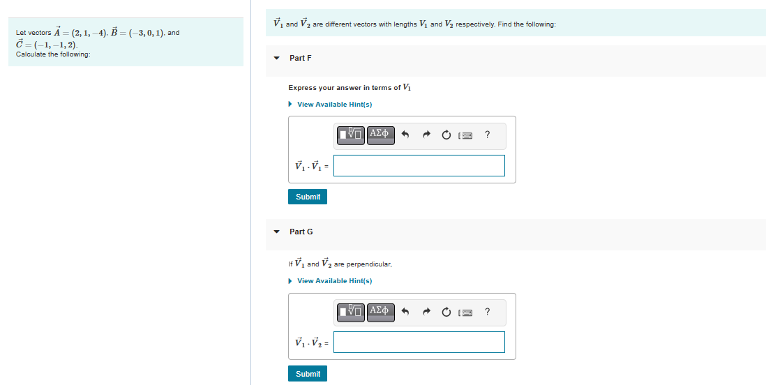 Solved Let vectors A=(2,1,−4)⋅B=(−3,0,1), and C=(−1,−1,2) | Chegg.com
