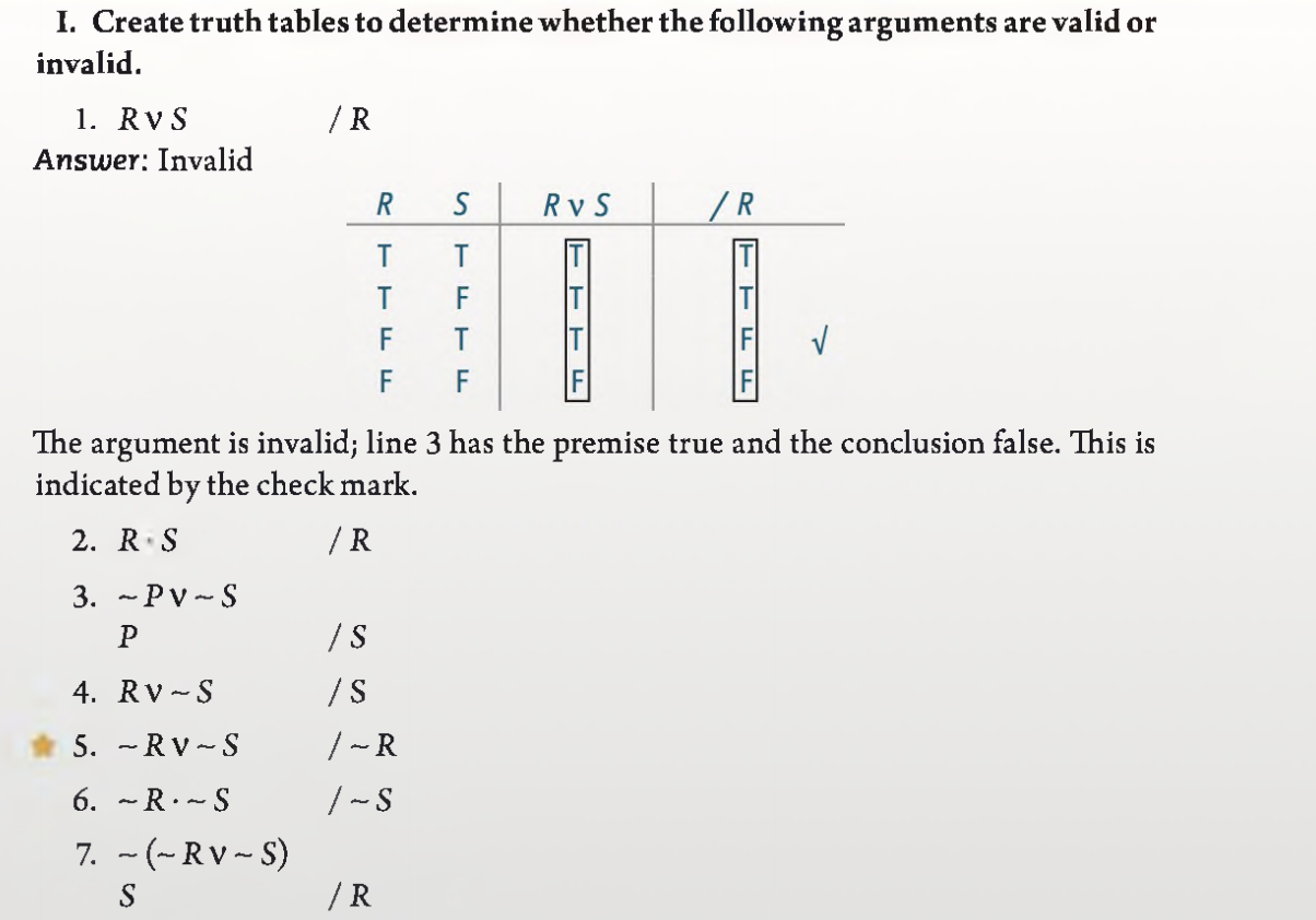 Solved I. Create truth tables to determine whether the | Chegg.com