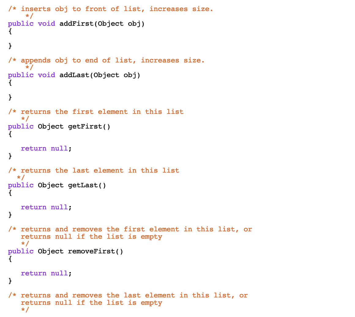 // DoubleLinkedList, circular, with a dummy head node | Chegg.com