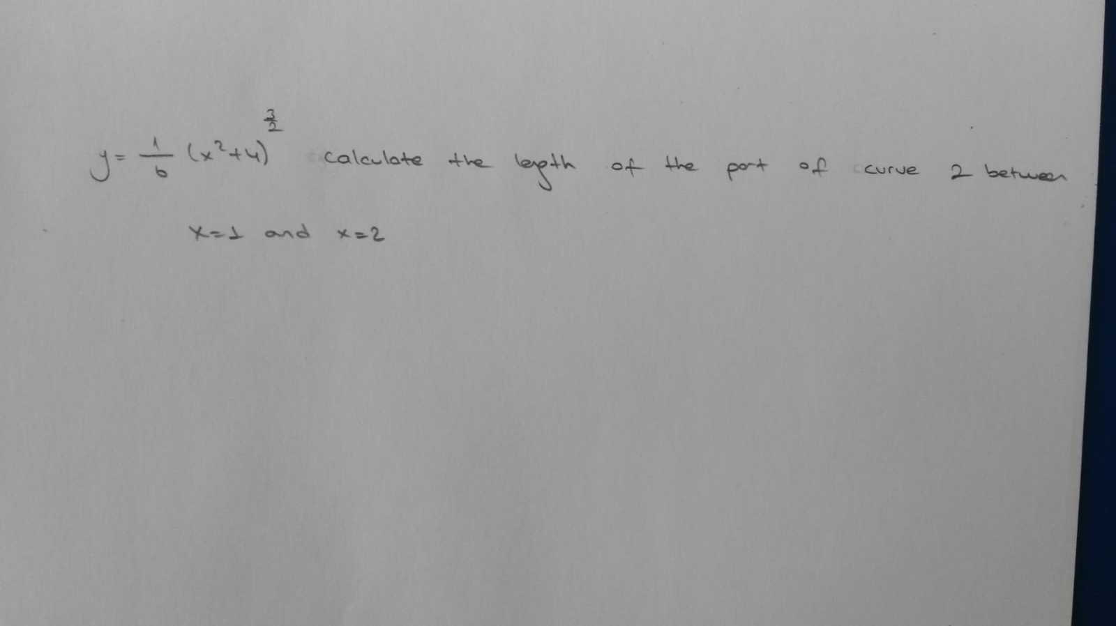 Solved y (x+4) calculate the length of the port of Curve 2