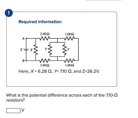 Solved ! ! Required Information 2.0022 1.00Ω W N B 3.0092 | Chegg.com