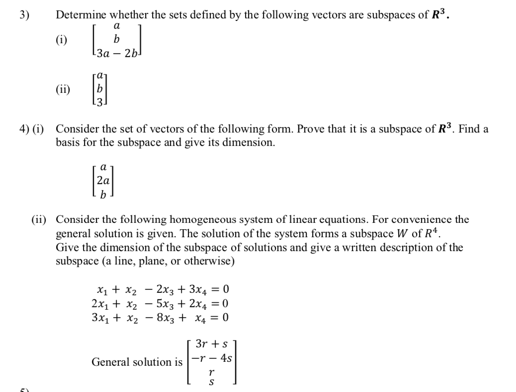 Solved 3 Determine Whether The Sets Defined By The
