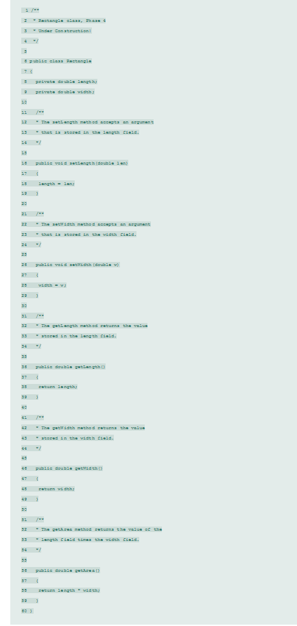 Solved 1. Add to Rectangle.java a method to compute the | Chegg.com