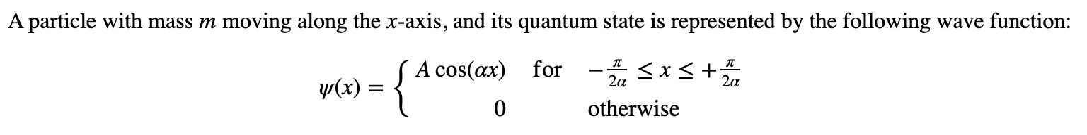 Solved A particle with mass m moving along the x-axis, and | Chegg.com