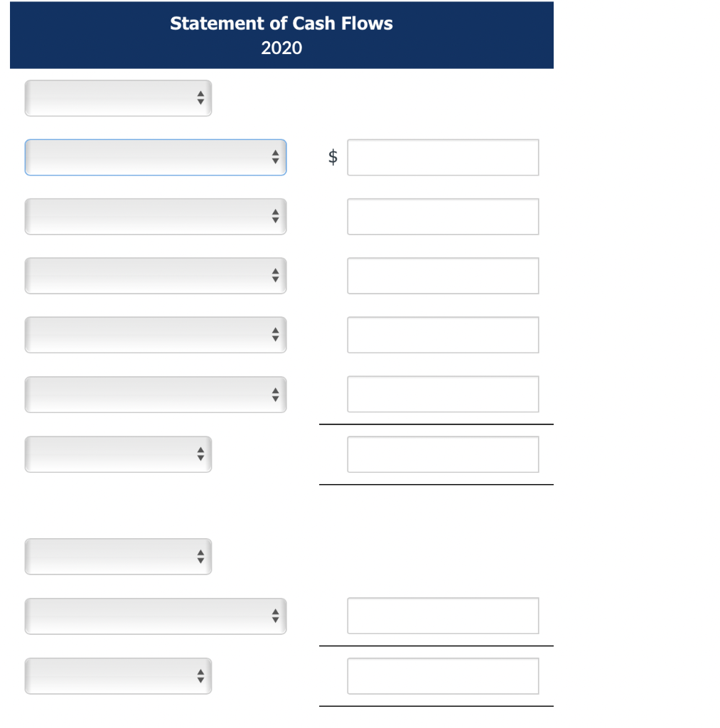 Statement of Cash Flows
2020
LA