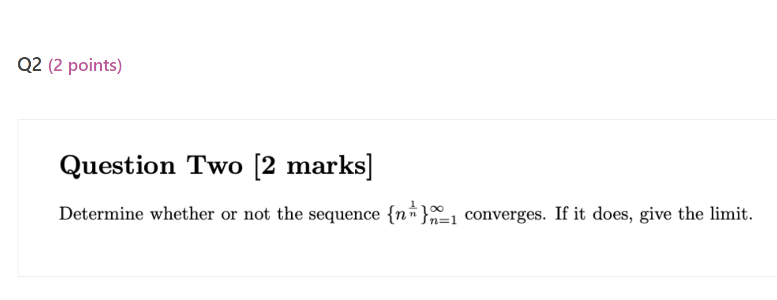 Solved Question Two 2 Marks Determine Whether Or Not The 7484