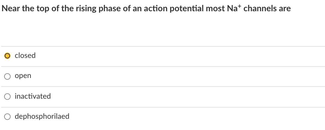 Solved Near the top of the rising phase of an action | Chegg.com