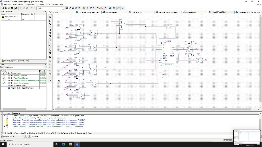 Quartus - Hipart/part. part. Wpart2 part2 bdt| File | Chegg.com