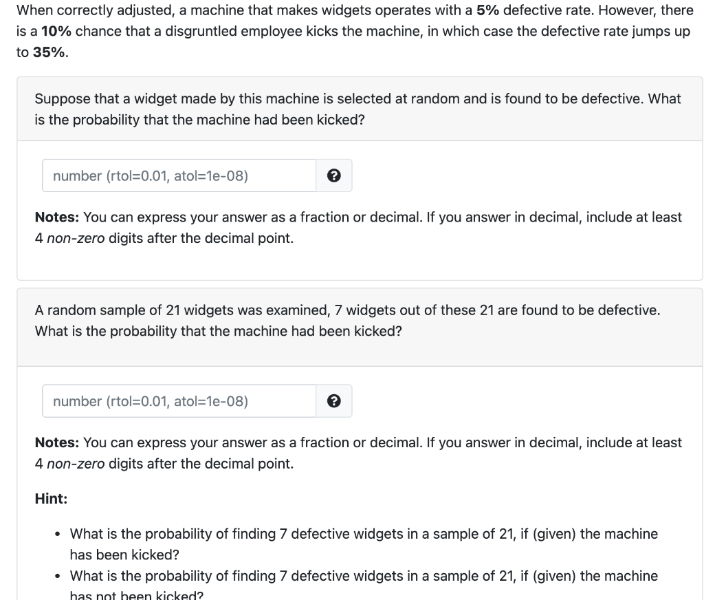 Solved When Correctly Adjusted, A Machine That Makes Widgets | Chegg.com