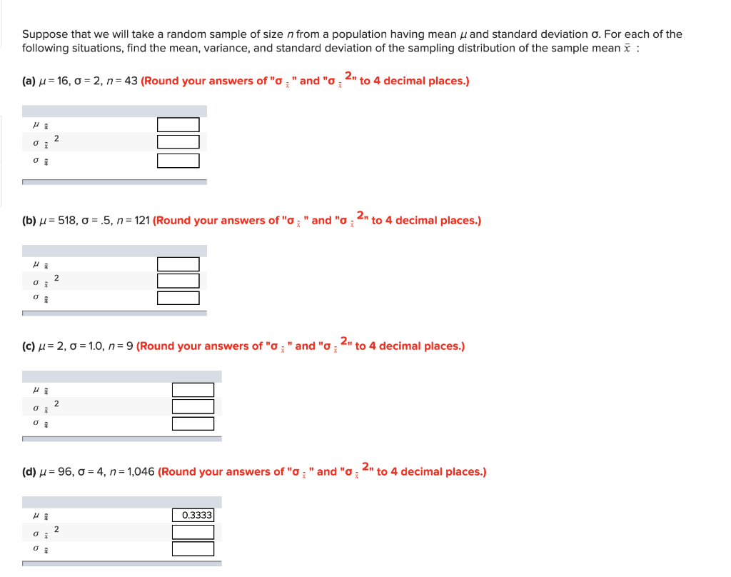 Solved Suppose that we will take a random sample of size n | Chegg.com