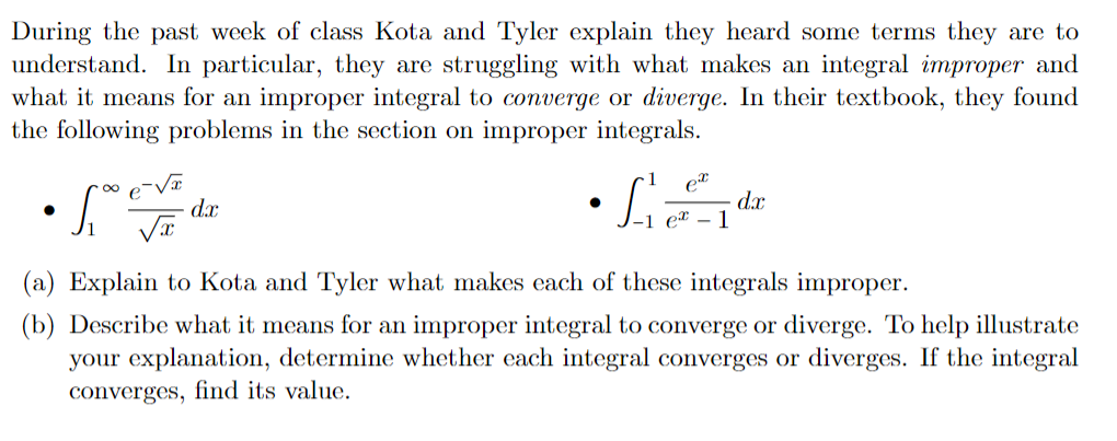 During the past week of class Kota and Tyler explain they heard some terms they are to understand. In particular, they are st