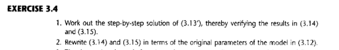 Solved EXERCISE 3.4 1. Work out the step-by-step solution of | Chegg.com