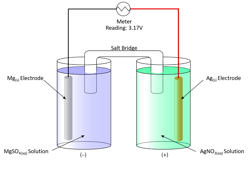 Solved 1) Given that this is a voltaic cell, and the Mg(s)