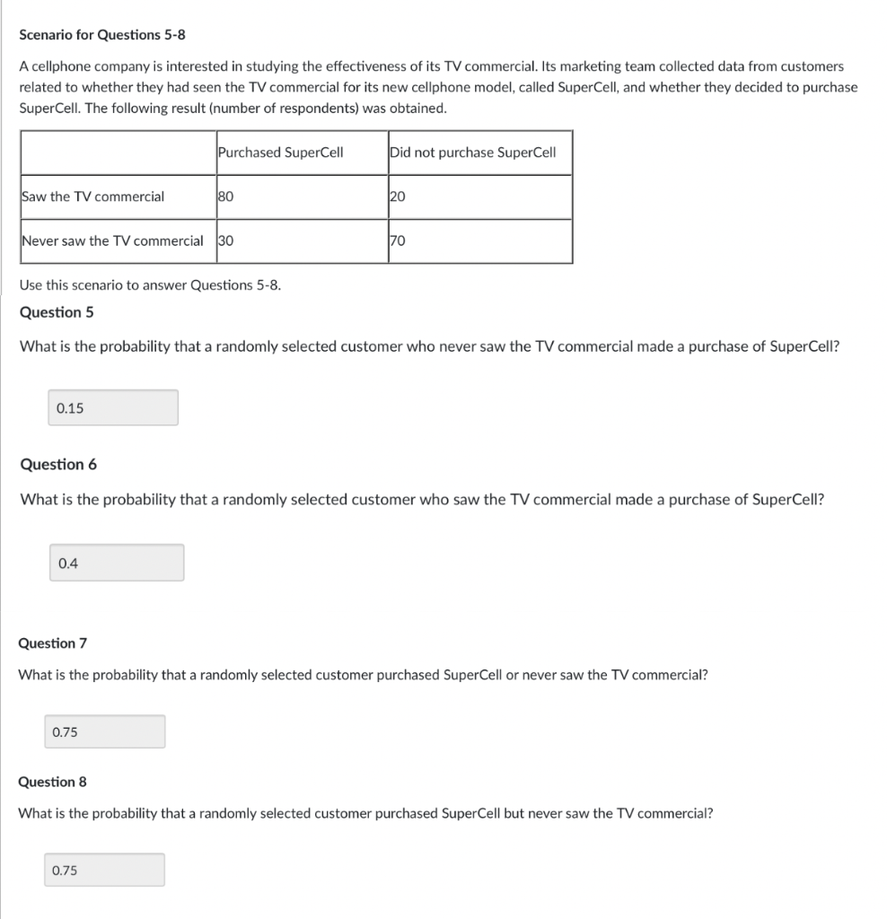 Solved Scenario for Questions 5-8 A cellphone company is | Chegg.com