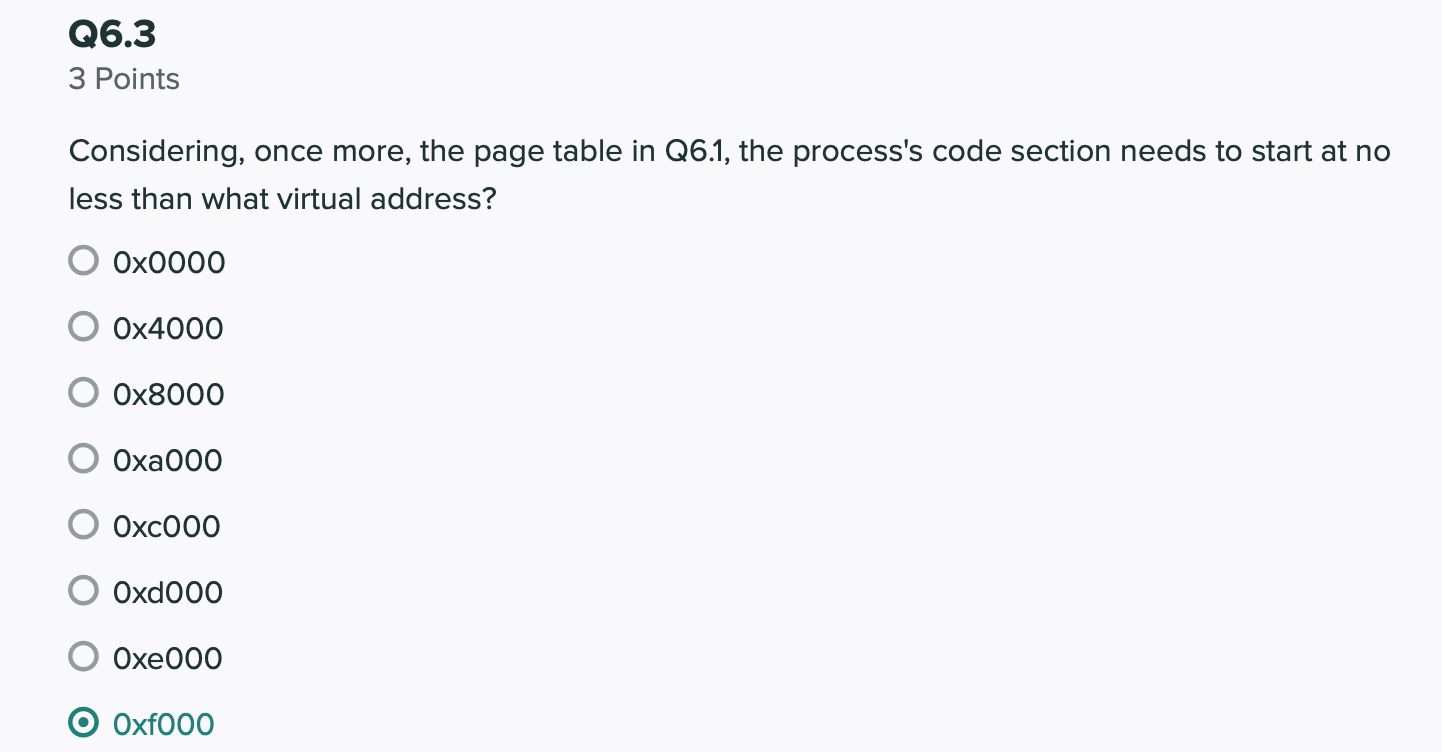 Solved Can you explain why the answer is 0xe000 but not | Chegg.com