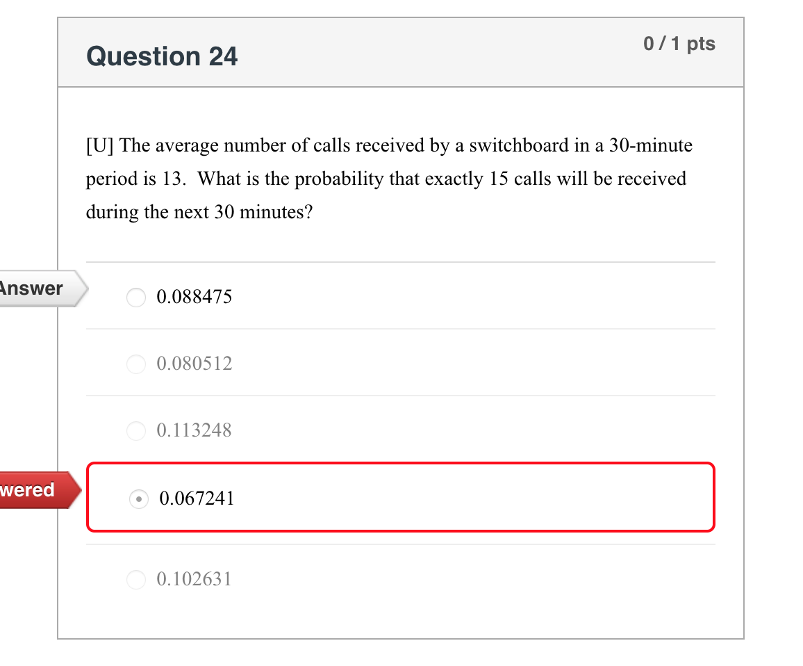 solved-question-24-0-1-pts-u-the-average-number-of-calls-chegg