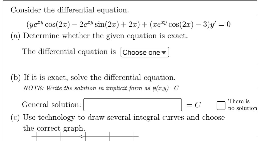 Solved Consider the differential equation. | Chegg.com