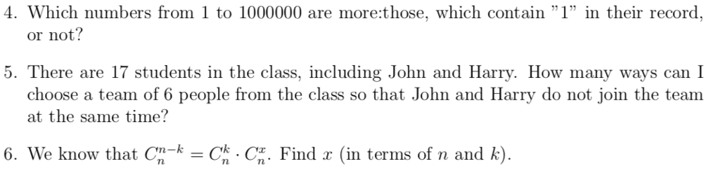Solved Which numbers from 1 to 1000000 are more:those, which | Chegg.com