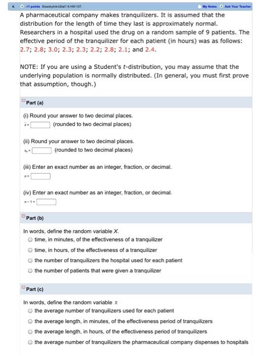 Solved My Notes Aak Your A pharmaceutical company makes | Chegg.com