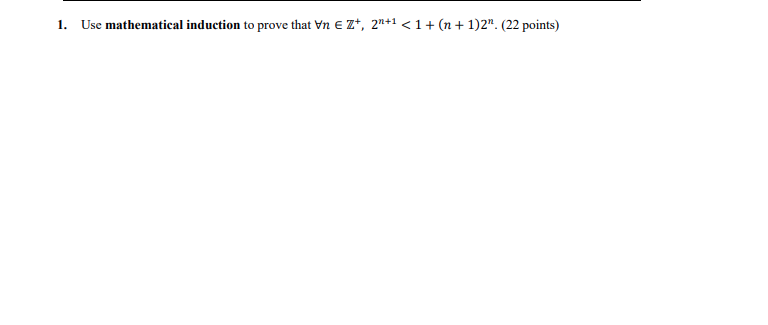 Solved 1. Use Mathematical Induction To Prove That | Chegg.com