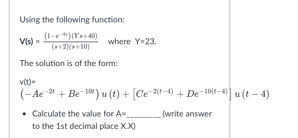 Solved Using the following function: | Chegg.com